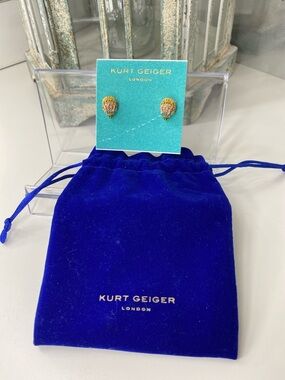 Kurt Geiger Multicolor Crystal Eagle Head Stud Earrings